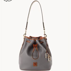 Dooney & Burke Pebble Grain Drawstring Purse
